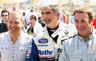 Anniversary Formula1 Champions parade-Sakhir - Jacques Villeneuve, Damon Hill, Nigel Mansell